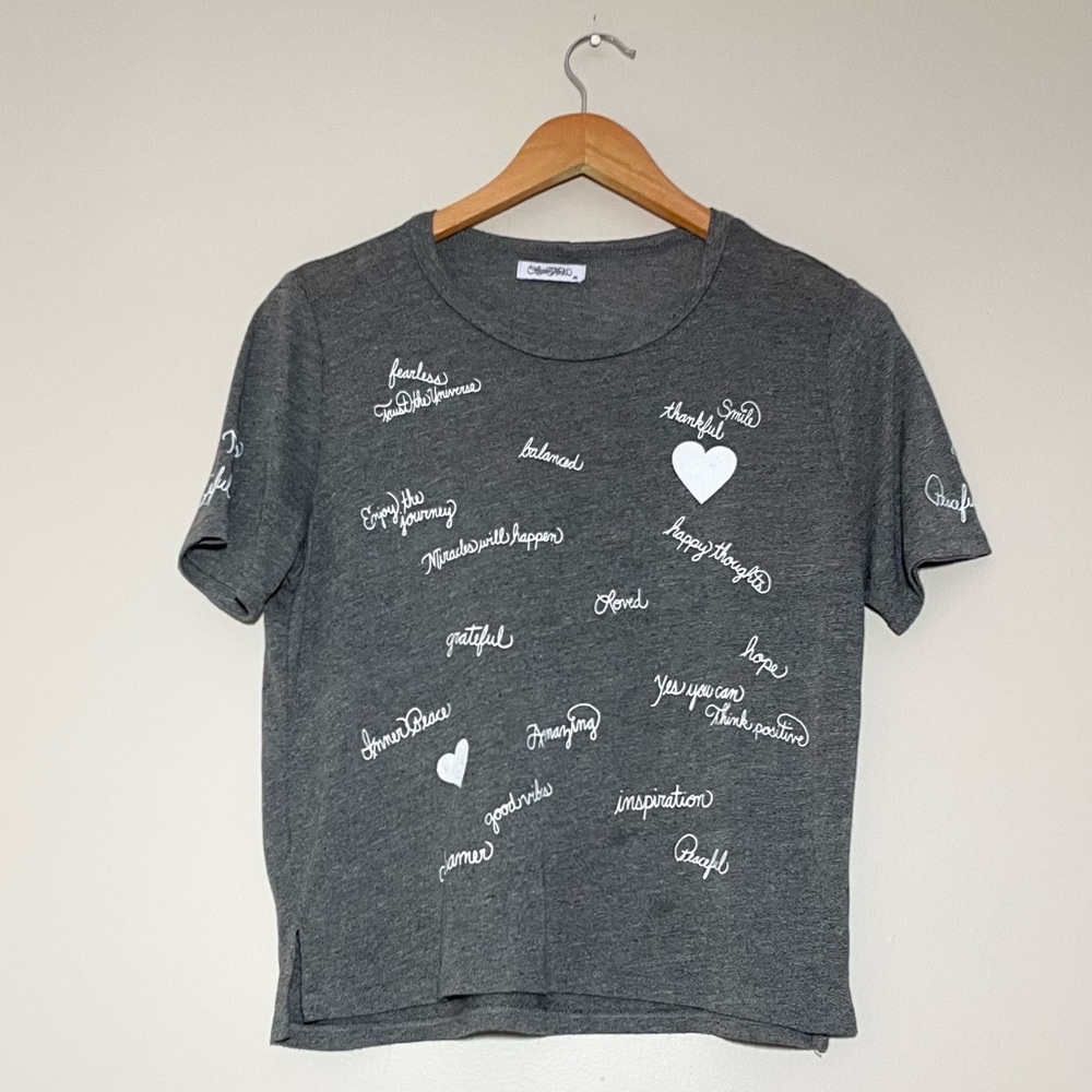 Lauren Moshi Wolf Happy Thoughts Tee